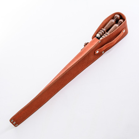 A set of skewers 670*12*3 mm in an orange leather case в Владикавказе