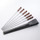A set of skewers 670*12*3 mm in a black leather case в Владикавказе