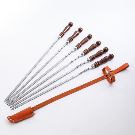 A set of skewers 670*12*3 mm in a leather quiver в Владикавказе