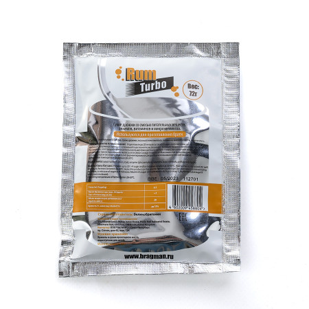 Turbo yeast alcohol BragMan "RUM TURBO" (72 gr) в Владикавказе