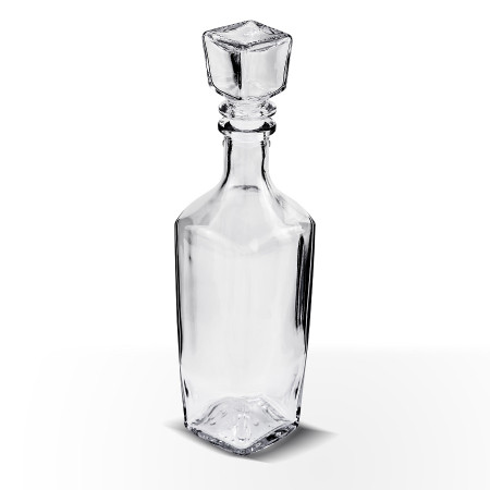 Бутылка (штоф) "Элегант" стеклянная 0,5 литра с пробкой  в Владикавказе